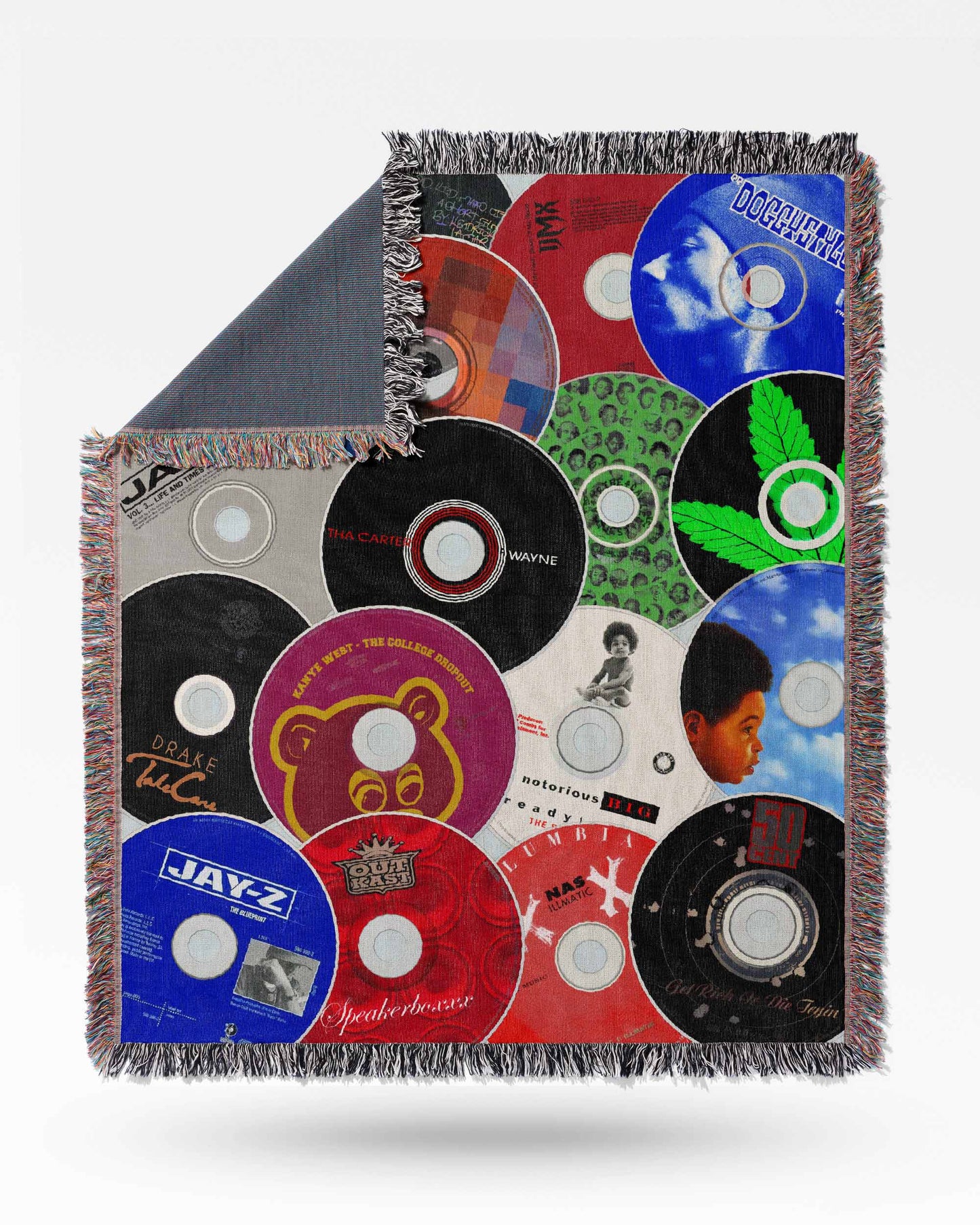 Greatest Rap Albums - Woven Throw Blanket